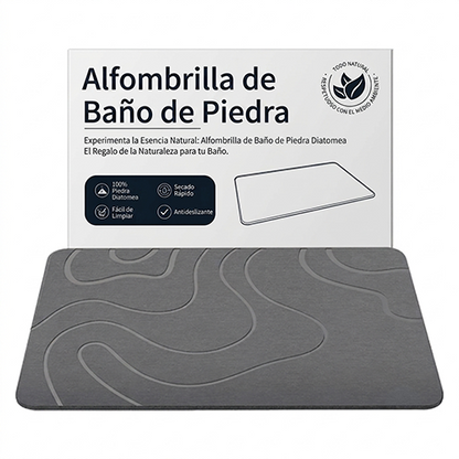Alfombra de Piedra Absorbente Multiusos | Ideal para Baño y Fregadero | Secado Rápido y Antideslizante